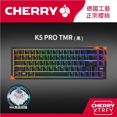 CHERRY XTRFY K5 PRO TMR RGB 黑-魔晶磁轴