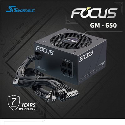海韻 Seasonic FOCUS GM-650 電源供應器 金牌/半模