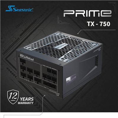 海韻 Seasonic PRIME TX-750 電源供應器 鈦金/全模