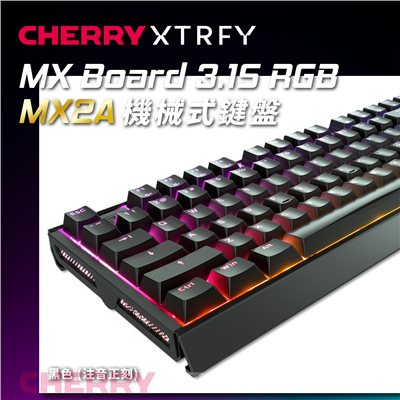 CHERRY MX Board 3.1S MX2A RGB (黑正刻) (靜音紅軸)