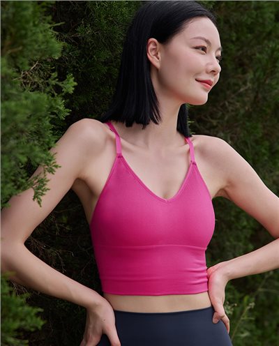 無縫吊帶短版背心