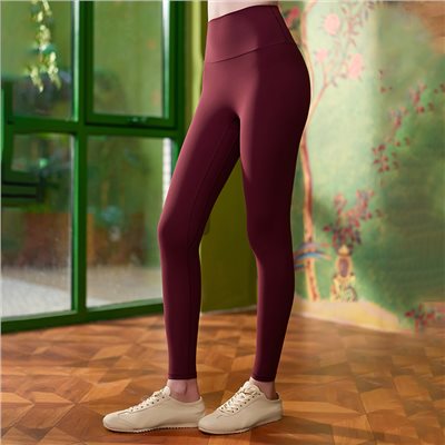 狂推--高端材質QUEEN YOGA瑜伽運動高腰瑜伽褲收腹蜜桃臀祼感彈力跑步健身褲