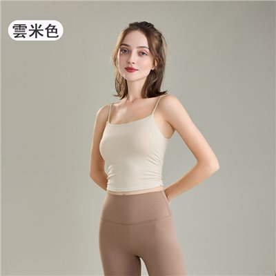 QUEEN YOGA運動健身瑜伽運動背心（內含胸墊）
