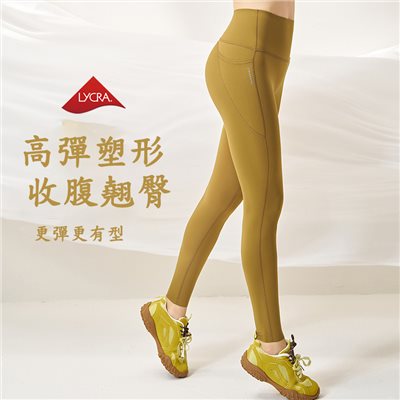 QUEEN YOGA萊卡高彈塑型運動瑜珈九分褲
