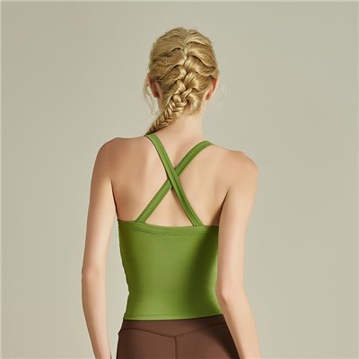QUEEN YOGA運動瑜珈背心(附可拆卸式胸墊)