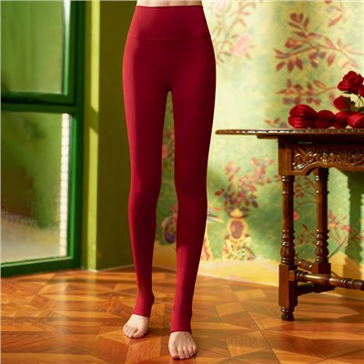 QUEEN YOGA瑜伽服祼感運動高腰收腹顯瘦無尷尬線踩腳褲瑜伽長褲