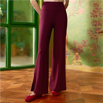 QUEEN YOGA瑜伽服醋酯羊毛禪風闊腿褲直筒休閒長褲