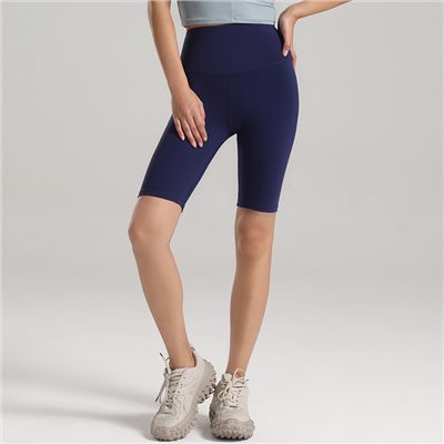 QUEEN YOGA新品短褲五分褲薄款緊身收覆提臀瑜伽騎行褲