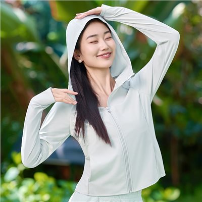 QUEEN YOGA瑜伽簡約休閒戶外防曬外套涼感外套